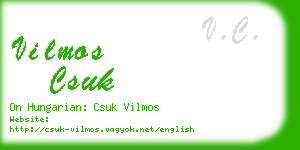 vilmos csuk business card